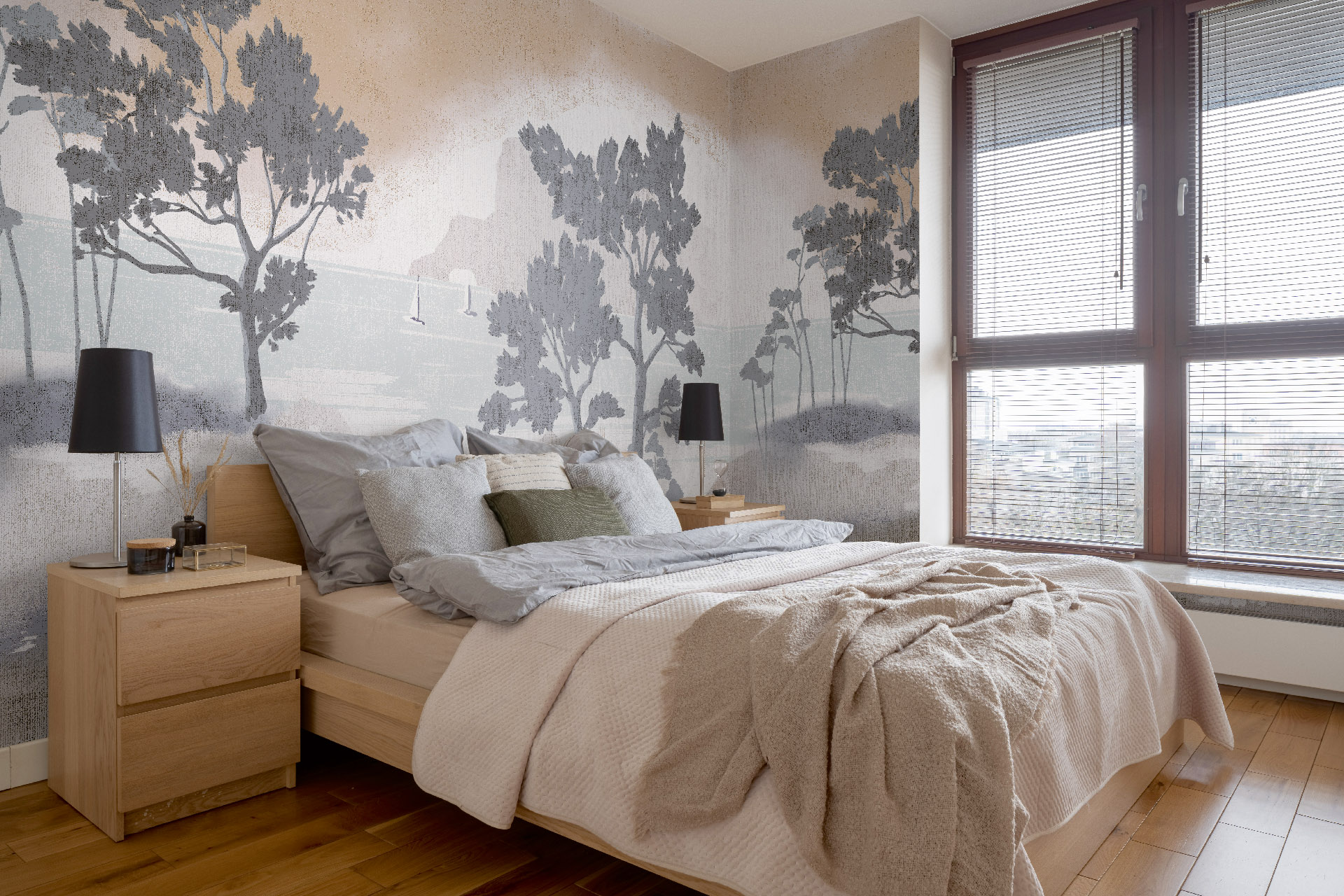 Панно Loymina Пейзаж 2 Бухта ART18 002 3×6 фото в интерьере